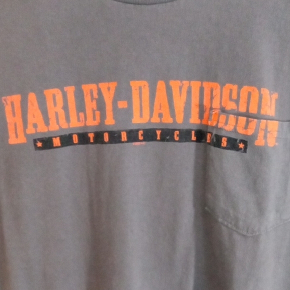 Harley-Davidson Other - Harley-Davidson Gray Short Sleeve Pocket Tee Men’s Large